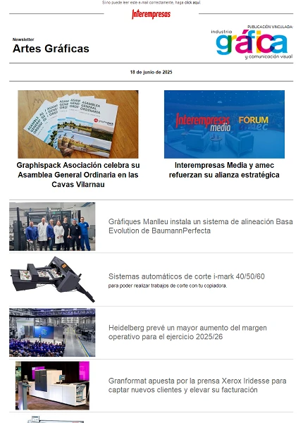 Newsletter Artes Gráficas