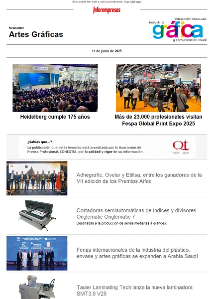 Newsletter Artes Gráficas