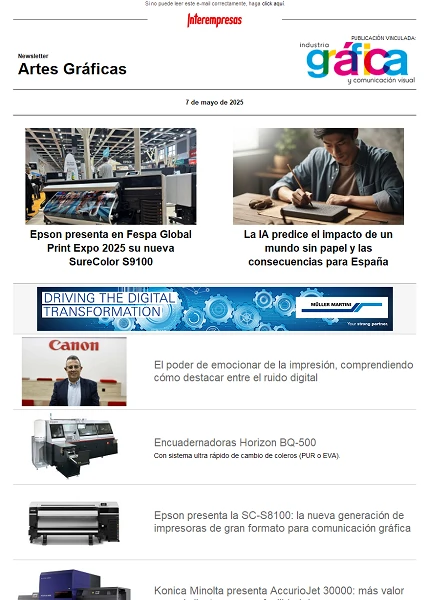 Newsletter Artes Gráficas