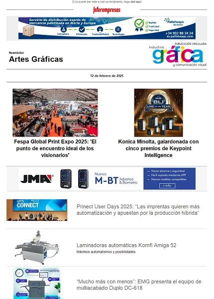 Newsletter Artes Gráficas