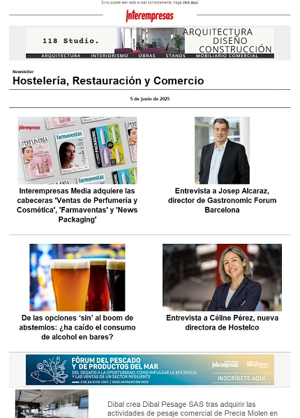 Newsletter Hostelería