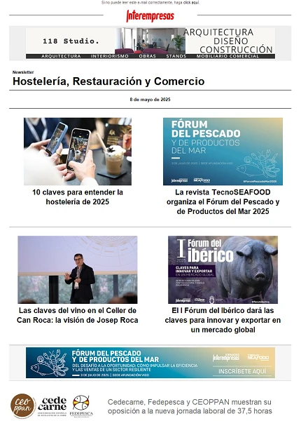 Newsletter Hostelería