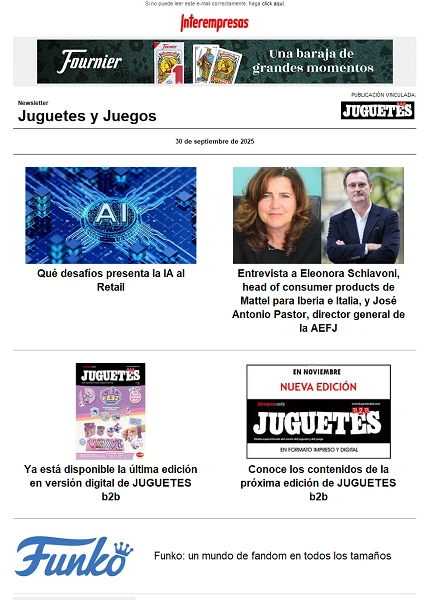 Newsletter de Juguetes y Juegos (JuguetesB2B)