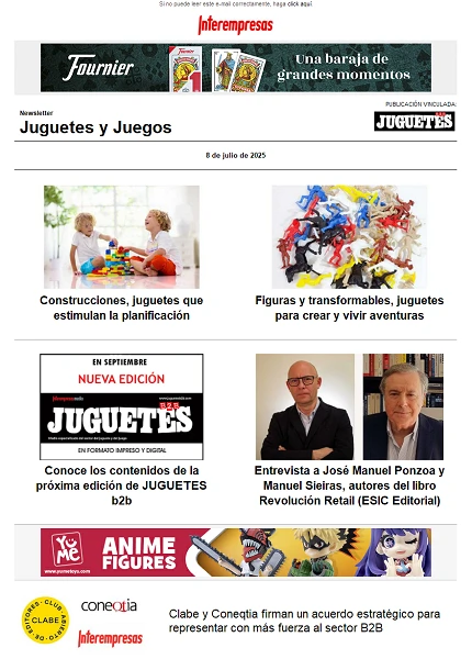 Newsletter de Juguetes y Juegos (JuguetesB2B)