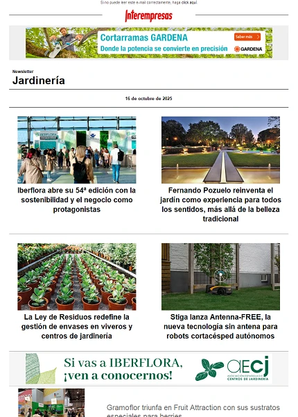 Newsletter Jardinería Newsletter Jardinería