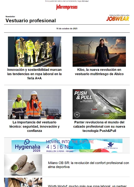 Vestuario profesional