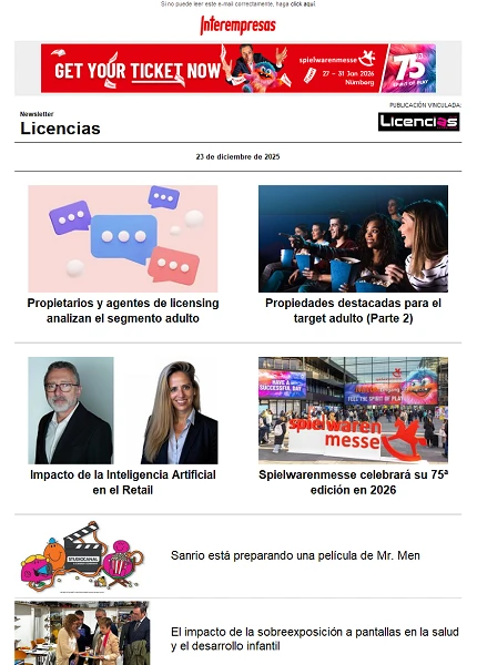 Newsletter de Licencias