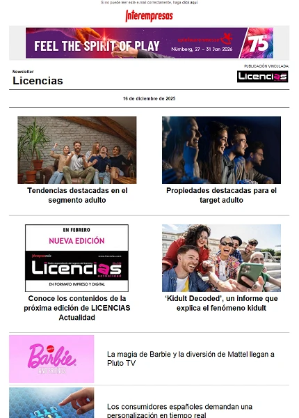 Newsletter de Licencias Newsletter de Licencias