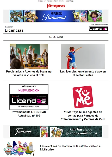 Newsletter de Licencias