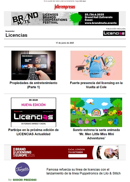 Newsletter de Licencias