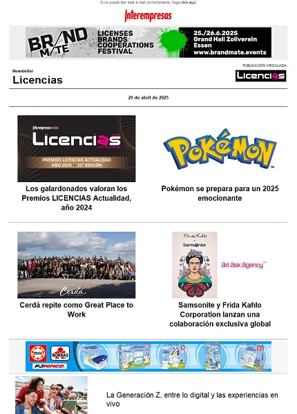 Newsletter de Licencias