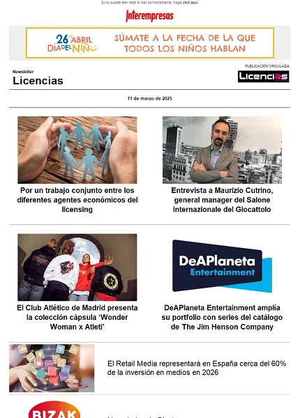 Newsletter de Licencias