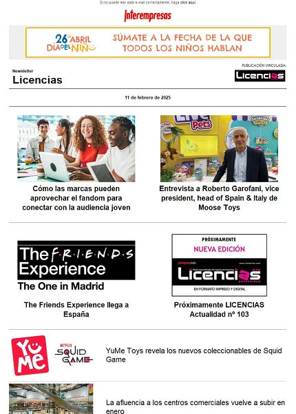 Newsletter de Licencias