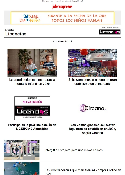 Newsletter de Licencias