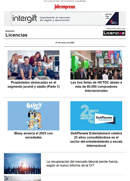 Newsletter de Licencias