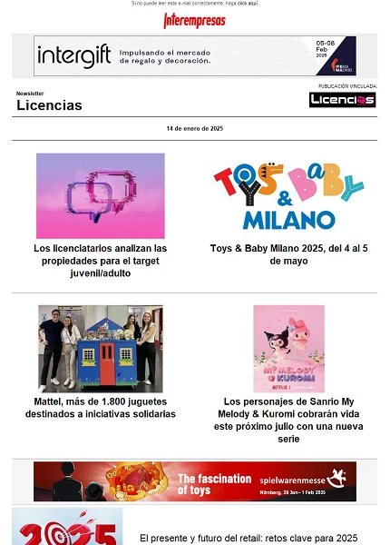 Newsletter de Licencias