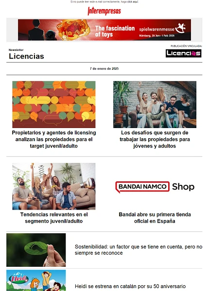 Newsletter de Licencias