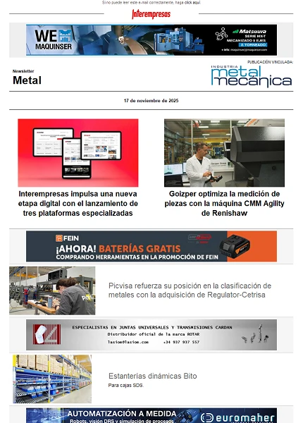 Newsletter Metal Newsletter Metal