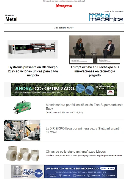 Newsletter Metal