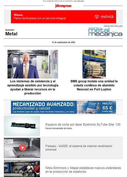Newsletter Metal
