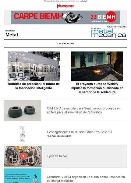Newsletter Metal