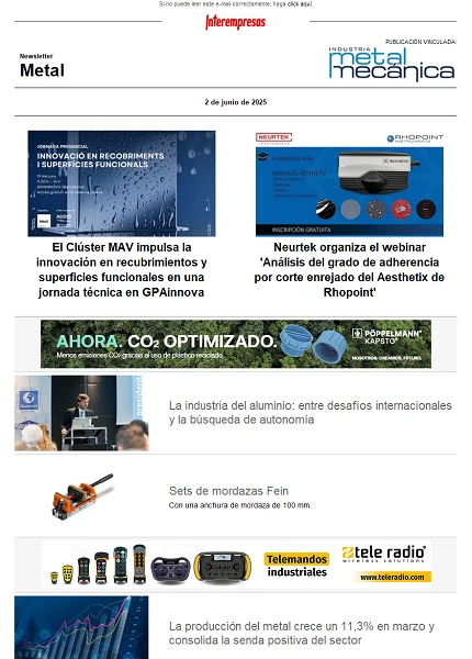Newsletter Metal