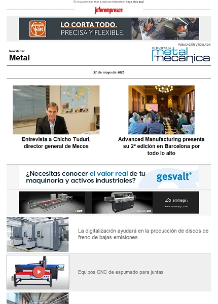 Newsletter Metal