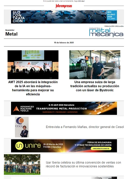 Newsletter Metal