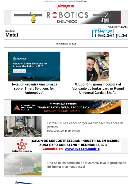 Newsletter Metal