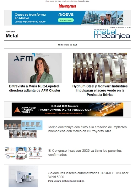 Newsletter Metal