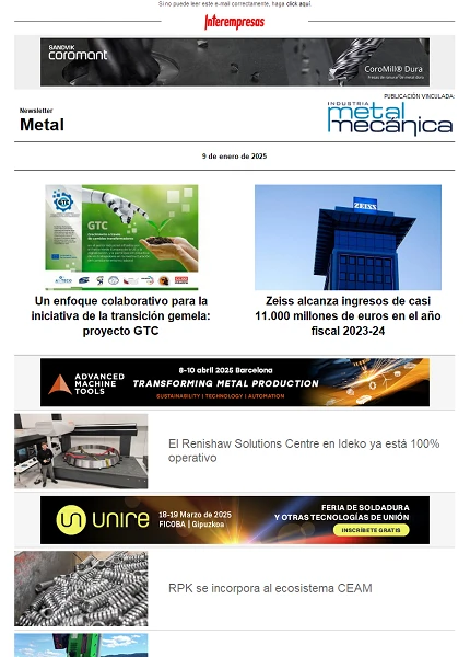 Newsletter Metal