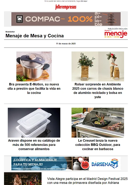 Menaje de Mesa y Cocina