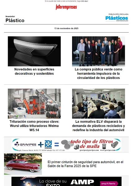 Newsletter Plástico Newsletter Plástico