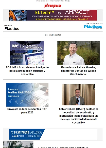 Newsletter Plástico