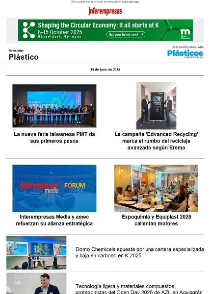 Newsletter Plástico