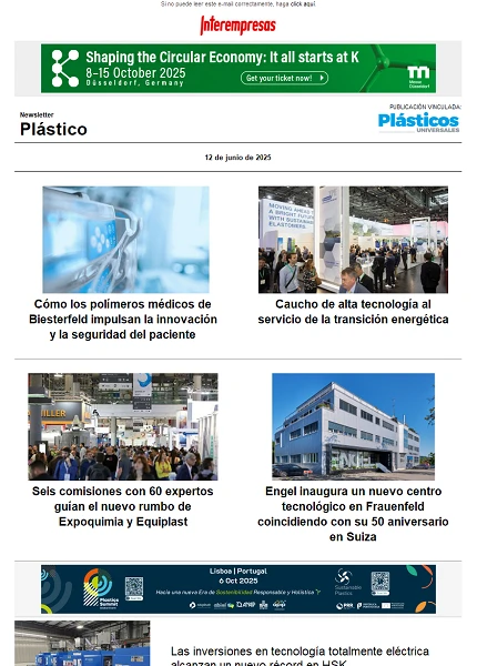 Newsletter Plástico