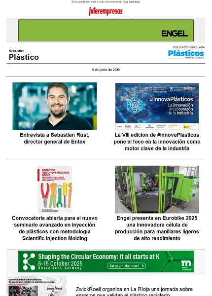 Newsletter Plástico