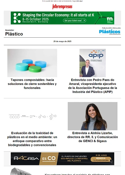 Newsletter Plástico