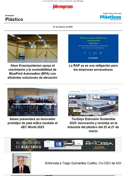 Newsletter Plástico