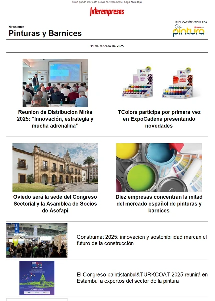 Newsletter Pinturas y Barnices