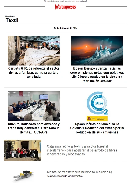 Newsletter Textil Newsletter Textil