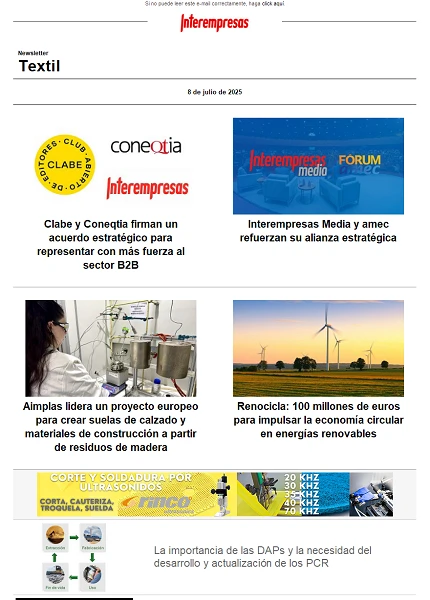 Newsletter Textil