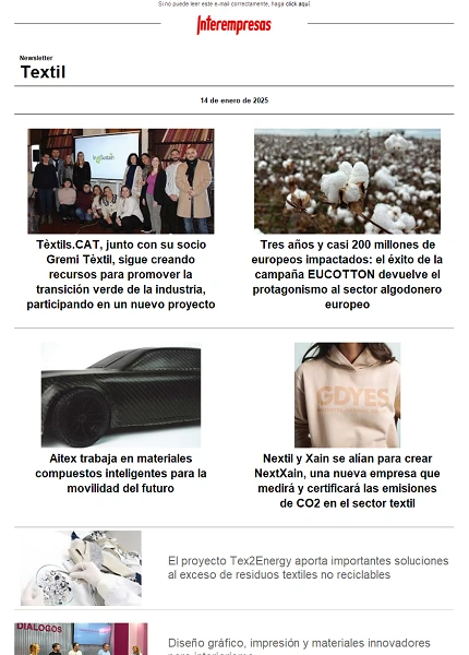 Newsletter Textil