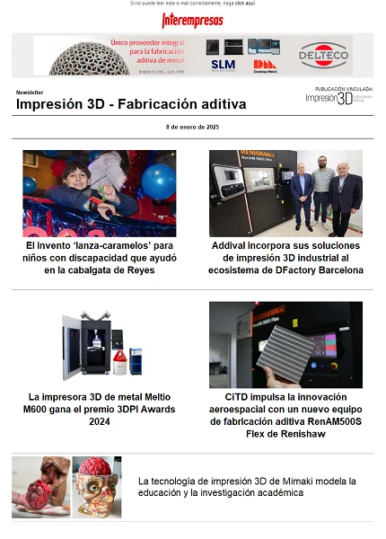 Newsletter Impresión 3D / Fabricación aditiva