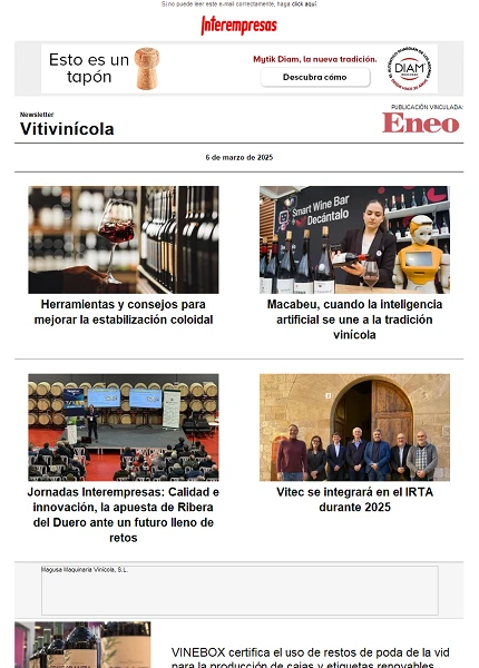 Newsletter Vitivinícola