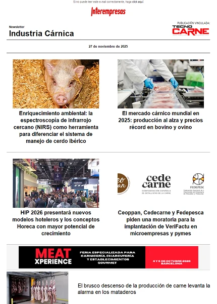 Newsletter Industria Cárnica
