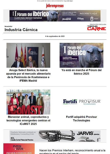Newsletter Industria Cárnica