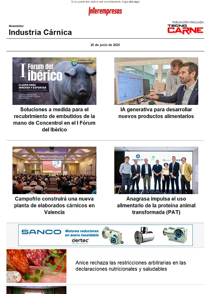 Newsletter Industria Cárnica