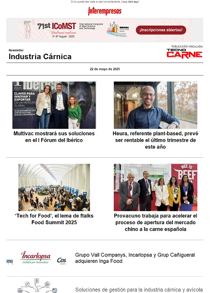 Newsletter Industria Cárnica