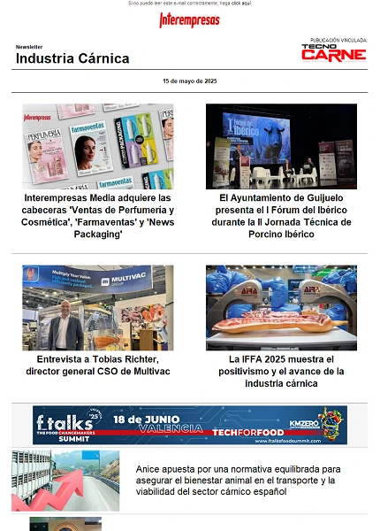 Newsletter Industria Cárnica